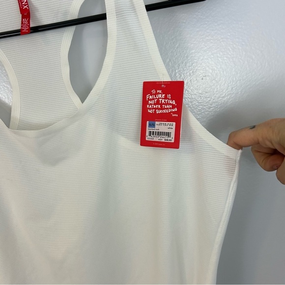 SPANX White Lightweight Racerback Tank Size XL - Picture 4 of 8